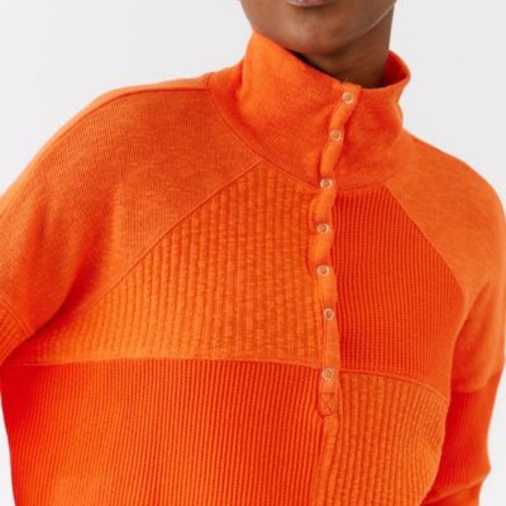 BDG Tabby Thermal Henley Top